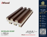 Tấm Nhựa Ốp Tường Lam 3 Sóng Cao Giả Gỗ iWood 3S30P-5 cận cảnh liên kết hèm khóa kép chuẩn xác