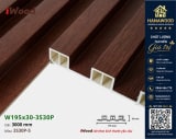 Tấm Nhựa Ốp Tường Lam 3 Sóng Cao Giả Gỗ iWood 3S30P-5 phối cảnh không gian nội thất phòng khách