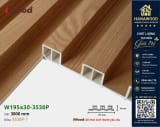 Tấm Nhựa Ốp Tường Lam 3 Sóng Cao Giả Gỗ iWood 3S30P-7 cận cảnh bề mặt phủ film sáng bóng đẹp mắt