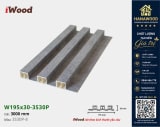Tấm Nhựa Ốp Tường Lam 3 Sóng Cao Giả Gỗ iWood 3S30P-8 màu sắc tươi sáng sang trọng