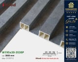 Tấm Nhựa Ốp Tường Lam 3 Sóng Cao Giả Gỗ iWood 3S30P-8 phối cảnh trang trí mảng tường phòng ngủ