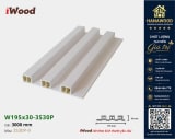 Tấm Nhựa Ốp Tường Lam 3 Sóng Cao Giả Gỗ iWood 3S30P-9 chống cháy lan không chứa hóa chất
