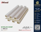 Tấm Nhựa Ốp Tường Lam 3 Sóng Cao Giả Gỗ iWood 3S30P-9 chi tiết mặt cắt cạnh chân hèm âm dương