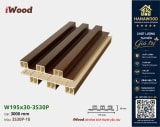 Tấm Nhựa Ốp Tường Lam 3 Sóng Cao Giả Gỗ iWood 3S30P-10 cận cảnh liên kết hèm khóa chắc chắn