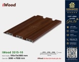 Tấm Nhựa Ốp Tường Lam 3 Sóng Giả Gỗ iWood 3S15-10 lớp phủ vân gỗ sáng đẹp bền màu lâu dài