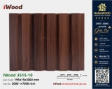 Tấm Nhựa Ốp Tường Lam 3 Sóng Giả Gỗ iWood 3S15-10 mảng vách trang trí phong cách hiện đại