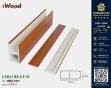 Lam Hộp Gỗ Nhựa Trang Trí Cầu Thang iWood L510-3 hình ảnh mảng vách lam hộp phòng khách hoàn thiện