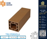 Lam Trụ Pergola Giàn Hoa Gỗ Nhựa Hobiwood HB100C100 Màu Vibrant Yellow tone màu ấm áp chịu thời tiết