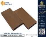 Sàn Lỗ Vuông Gỗ Nhựa 2 Lớp Phủ Polymer Hobiwood HB462 YM Teak hình ảnh phối cảnh thực tế hồ bơi