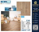 Sàn Gỗ Công Nghiệp Binyl BT5947 Cốt Đen Dày 12mm màu xám sồi Châu Âu hèm khóa Micro-V khít