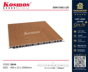 Tấm Sàn Nhựa Chịu Lực Kosmos SK44X3M chất liệu PVC nguyên sinh an toàn
