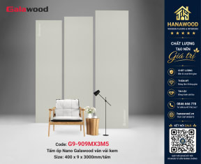 Nhựa Ốp Tường Nano Giả Vân Vải Galawood G9-909 hoa văn dệt mịt mịn