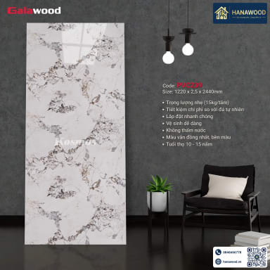 Hình ảnh Tấm Nhựa Ốp Tường Giả Đá Galawood PVC239 - Hanawood TP.HCM