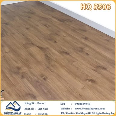 Sàn Gỗ Công Nghiệp Povar HQ5506 Dày 8mm - Hanawood