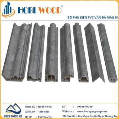 Phào PVC Vân Đá Hobi Wood Màu 04