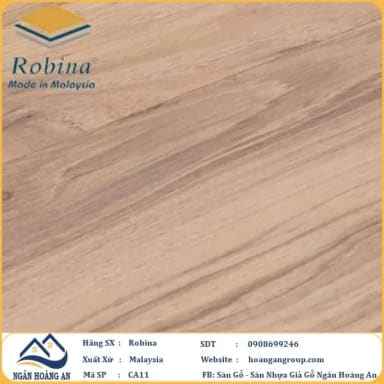 Sàn Gỗ Công Nghiệp Robina CA11 8mm Bản Lớn - Hanawood