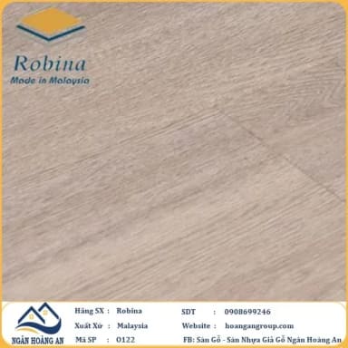 Sàn Gỗ Công Nghiệp Robina O122 8mm Bản Lớn - Hanawood