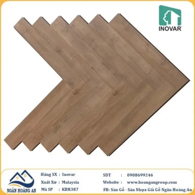 Sàn Gỗ Công Nghiệp Xương Cá Inovar KBR387 10mm - Hanawood