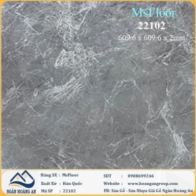 Sàn Nhựa Giả Bê Tông Giả Vân Đá MsFloor 22102 Dày 2mm - Hanawood