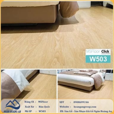Sàn Nhựa Giả Gỗ Bóc Dán MsFloor W503 - Hanawood