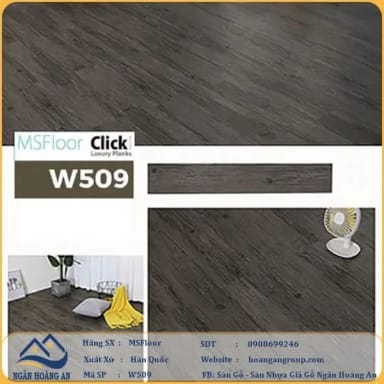 Sàn Nhựa Giả Gỗ Bóc Dán MsFloor W509 - Hanawood