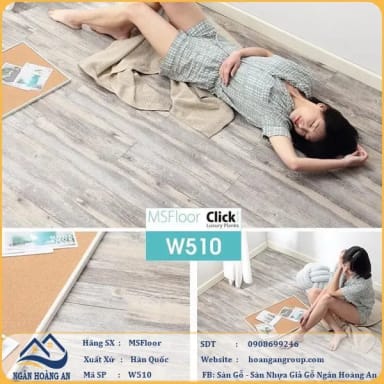 Sàn Nhựa Giả Gỗ Bóc Dán MsFloor W510 - Hanawood