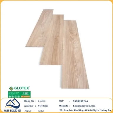 Sàn Nhựa Giả Gỗ Dán Keo Glotex P363 - Hanawood