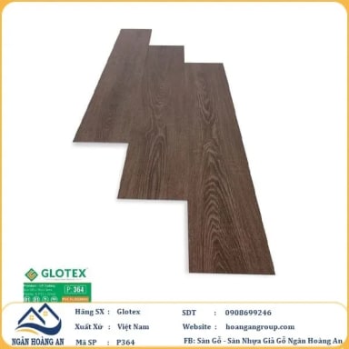 Sàn Nhựa Giả Gỗ Dán Keo Glotex P364 - Hanawood