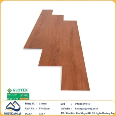 Sàn Nhựa Giả Gỗ Dán Keo Glotex P367 - Hanawood