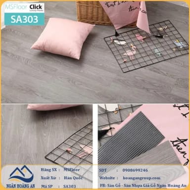 Sàn Nhựa Giả Gỗ Tự Dán MsFloor 2mm SA303 - Hanawood