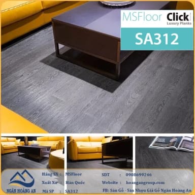 Sàn Nhựa Giả Gỗ Tự Dán MsFloor 2mm SA312 - Hanawood