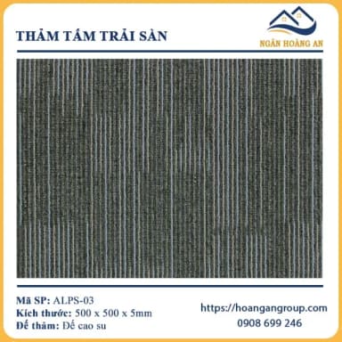 Thảm Tấm Trải Sàn Giá Rẻ ALPS 03 - Hanawood
