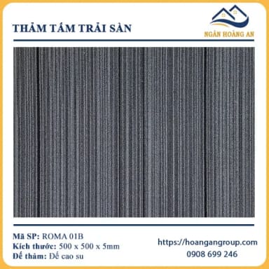 Thảm Tấm Trải Sàn Văn Phòng Roma 01B - Hanawood