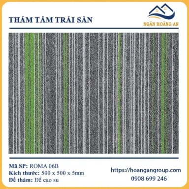 Thảm Tấm Trải Sàn Văn Phòng Roma 06B - Hanawood