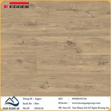 Sàn Gỗ Công Nghiệp Egger Aqua 12mm EPL018 - Hanawood