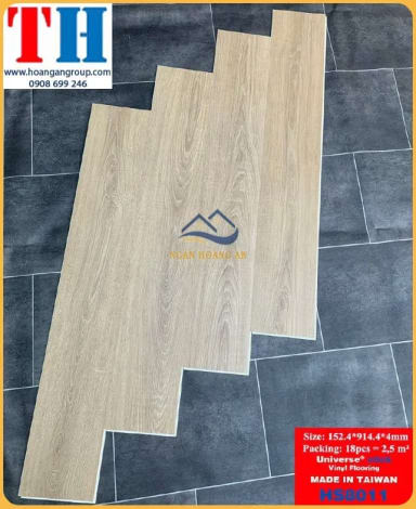 Sàn Nhựa Giả Gỗ Hèm Khóa Universe HS8011 Dày 4mm - Hanawood