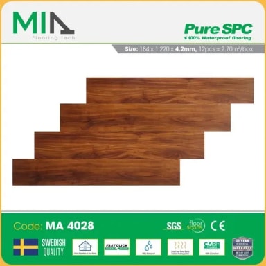 Sàn Nhựa Hèm Khóa MIA Giả Vân Gỗ MA 4028 Dày 4.2mm - Hanawood