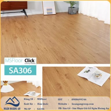 Sàn Nhựa Giả Gỗ Tự Dán MsFloor 2mm SA306 - Hanawood