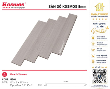 Lót Sàn Gỗ Kosmos M201 8mm Chịu Lực Tốt Thân Thiện Môi Trường