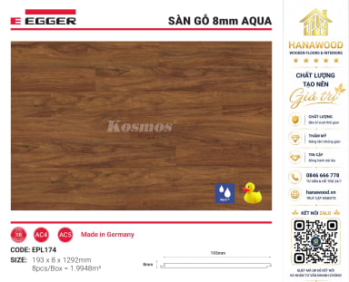 Lót Sàn Gỗ Egger EPL174 12mm dòng Aqua chống ẩm tuyệt đối