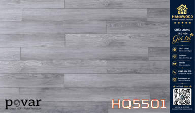 Lót Sàn Gỗ Povar HQ5501 8mm cốt gỗ xanh chống nước vượt trội