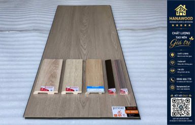 Lót Sàn Gỗ Povar HQ5508 8mm tông màu xám khói lịch lãm