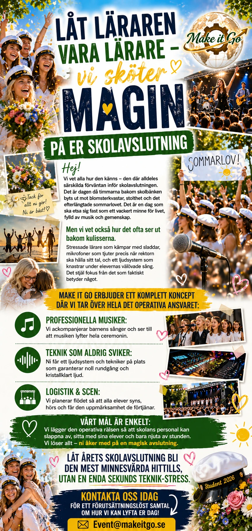 Vi kommer till Skolavslutningen