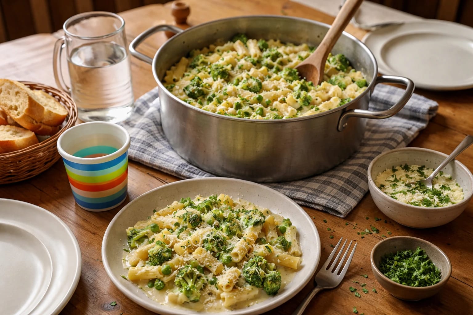 Cremige One-Pot-Brokkoli-Pasta, in 20 Minuten auf dem Familientisch