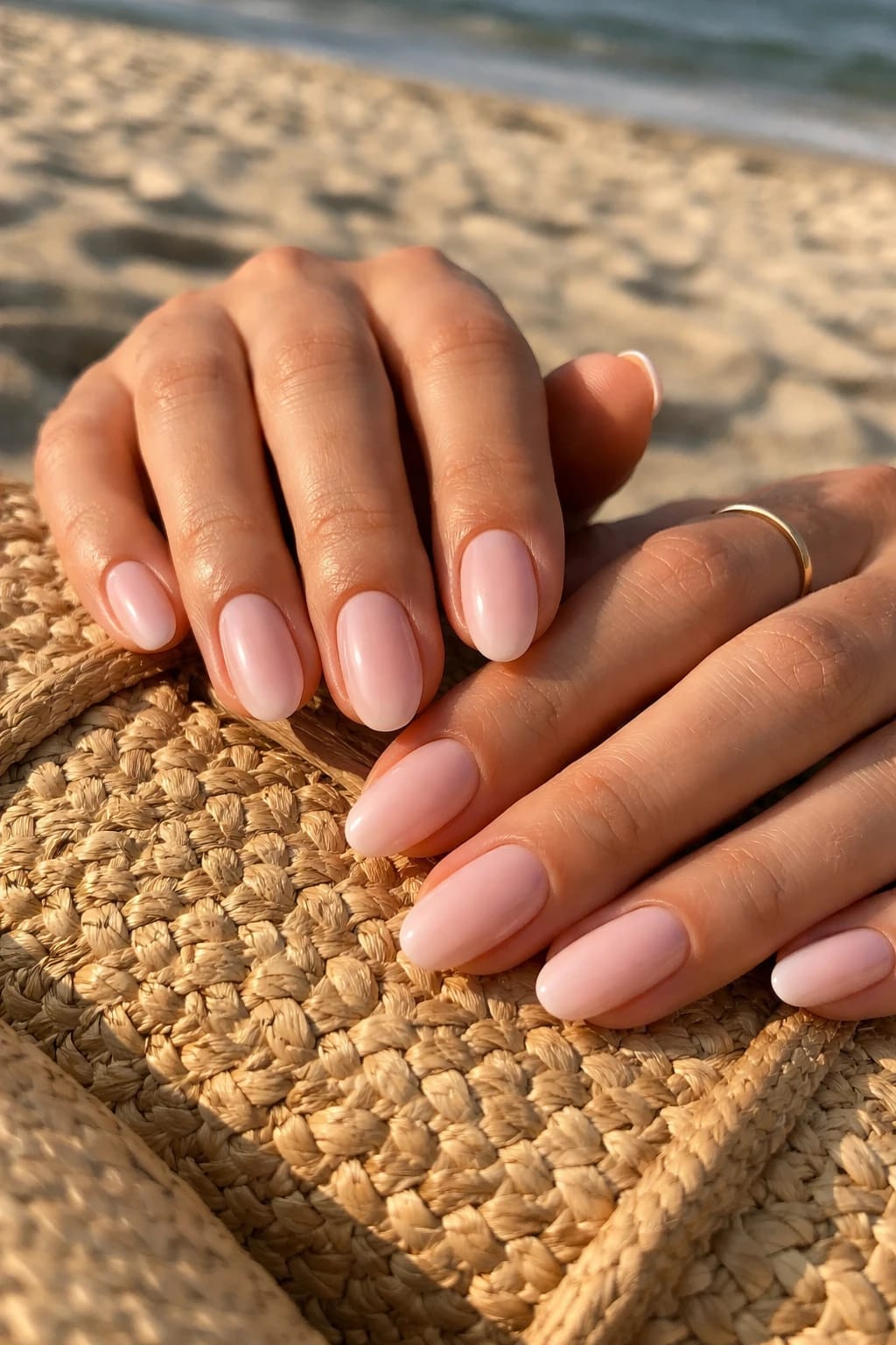 1. Milky Baby-Pink Almonds for Effortless Beach Days