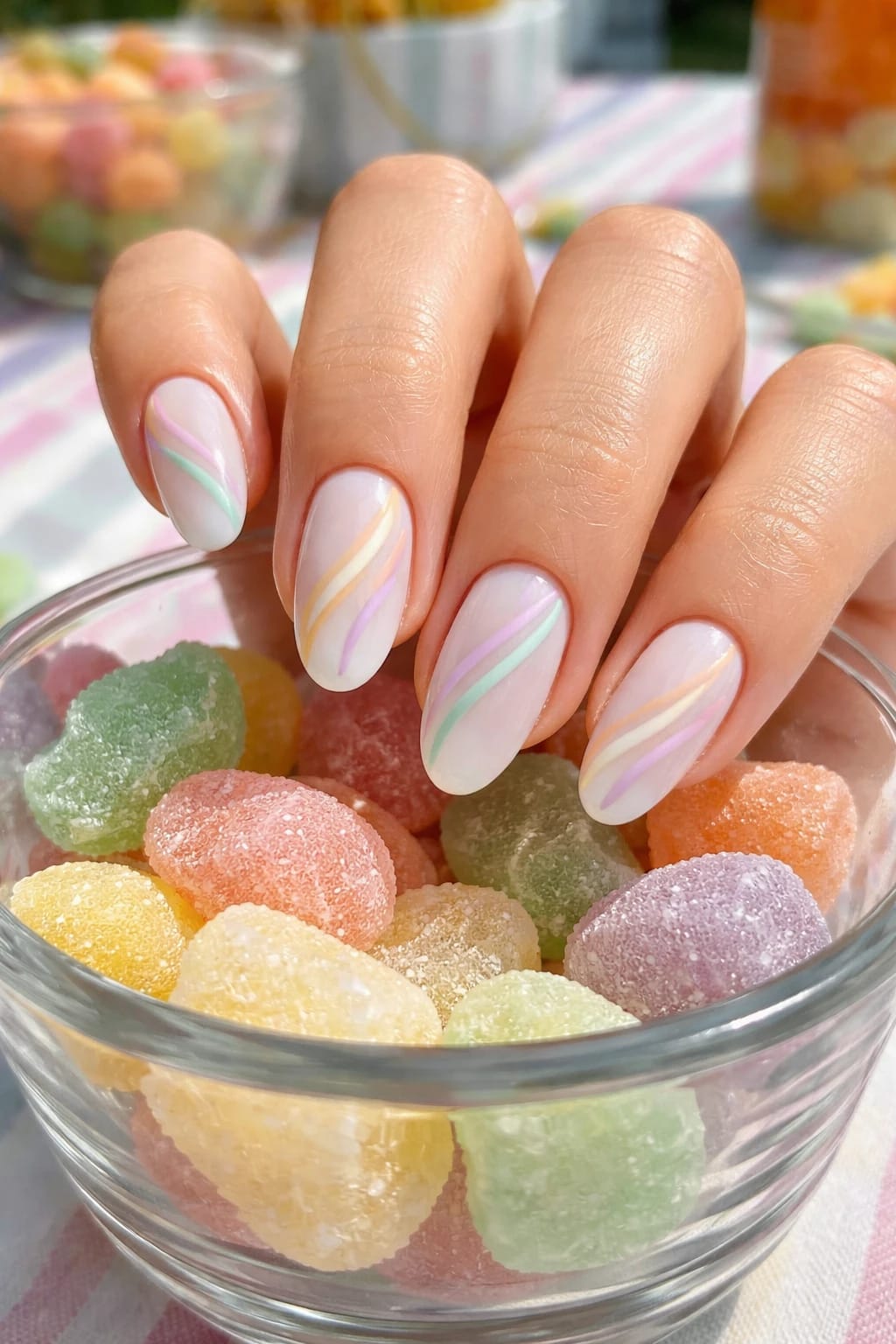 Candy Swirl Almonds for Sweet Summer Vibes