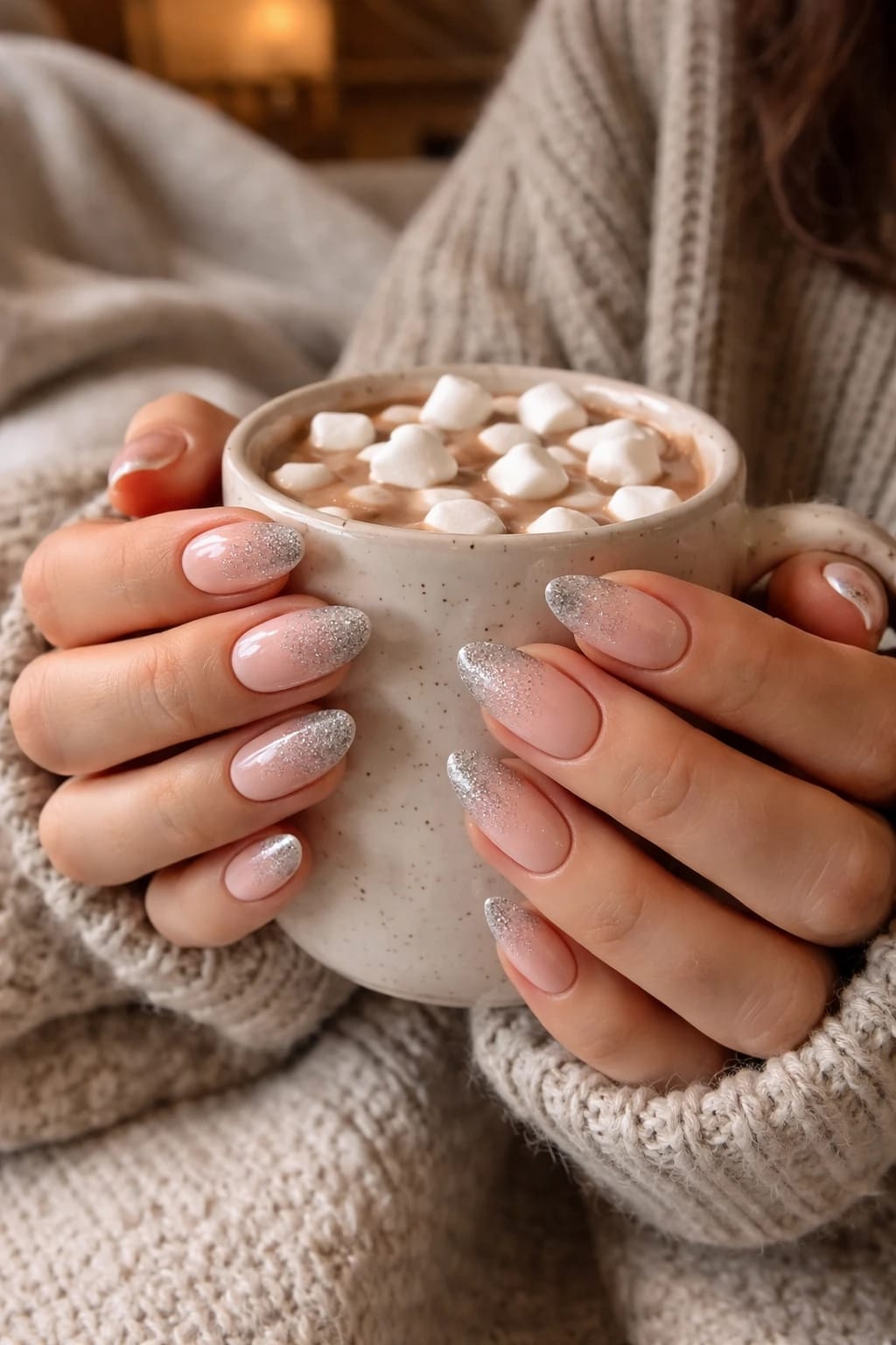 Cozy Silver-Glitter Almonds for a Soft Holiday Sparkle
