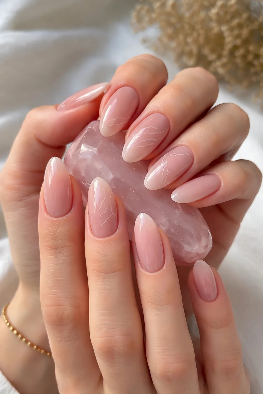 Rose Quartz Almonds for a Soft Crystal Glow