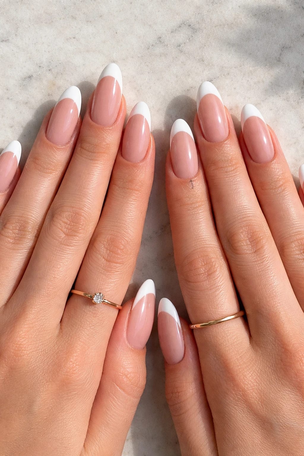 Clean Almond French Tips When You Want To Skip The Initials