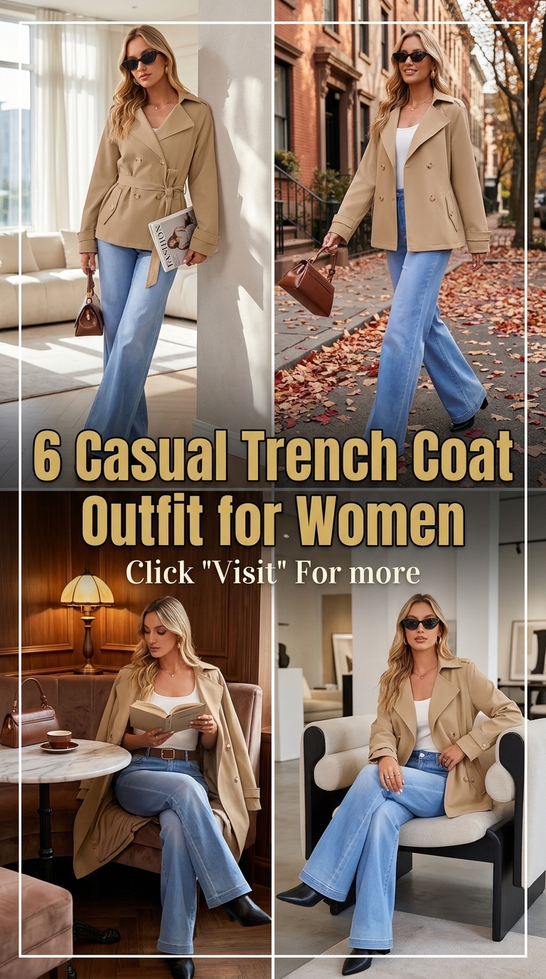 Beige Trench with Light Flares for Effortless Daywear